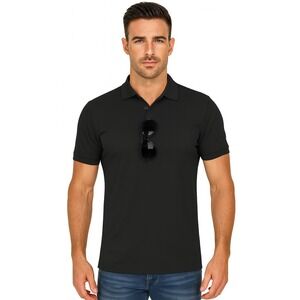 Zity Men's Black Polo Shirt‎ Size XL – Sports Golf Tennis Short Sleeve